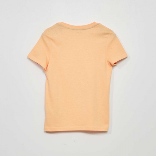 T-shirt imprimé en jersey - Orange