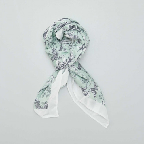 Foulard carré imprimé - Vert