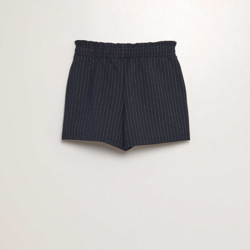 Short avec fils brillants - Bleu