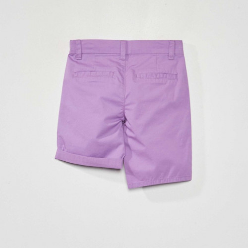 Bermuda chino en twill coloré - Violet