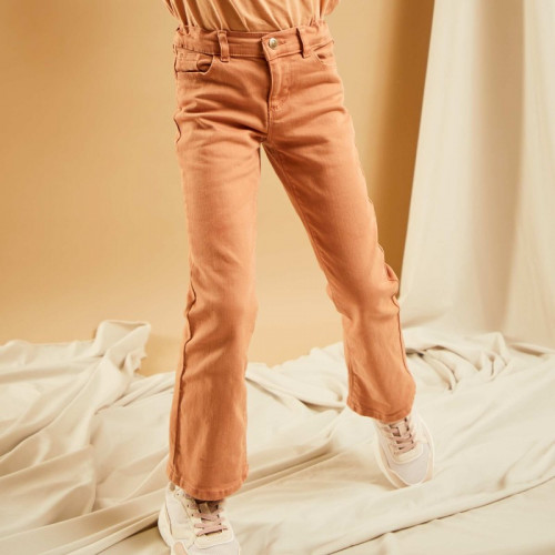 Jean flare/bootcut stretch - Beige cannelle