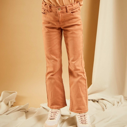 Jean flare/bootcut stretch - Beige cannelle