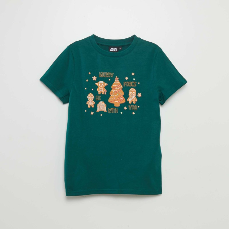 T-shirt 'Star Wars' manches courtes - Vert