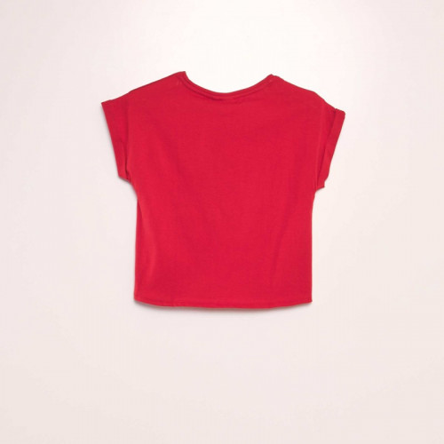 Tee-shirt imprimé 'Stitch' - Rouge