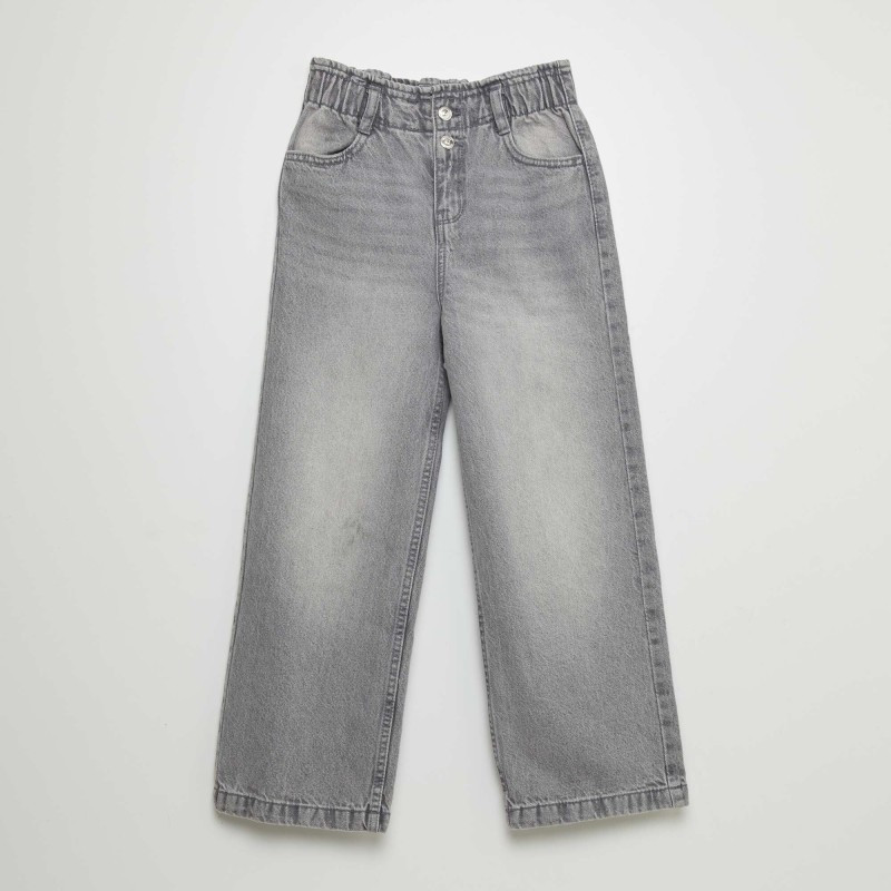 Jean wide leg - Gris