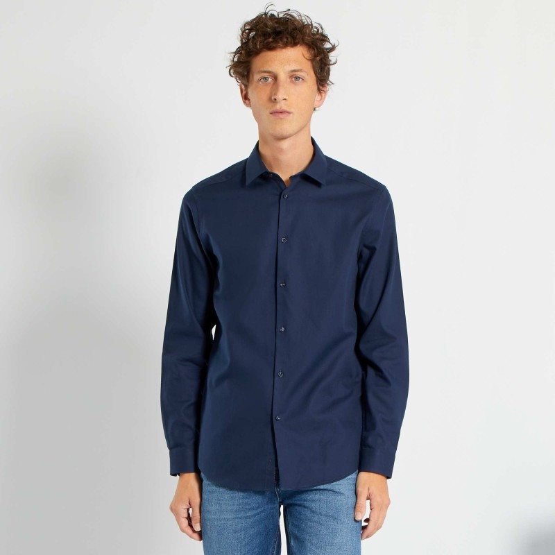 Chemise en oxford - Bleu noir