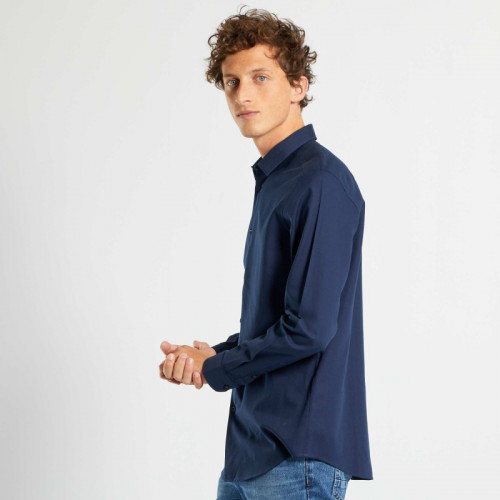 Chemise en oxford - Bleu noir