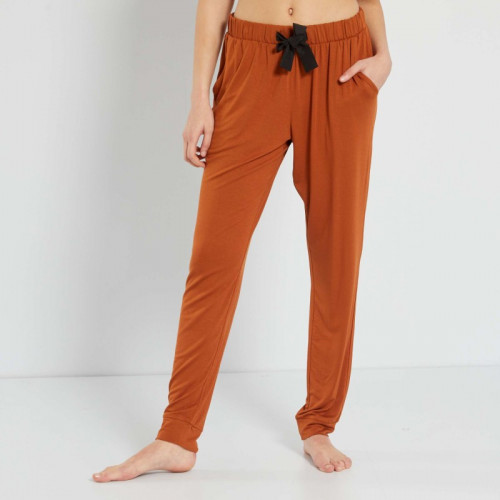 Pantalon de nuit fluide - Orange caramel