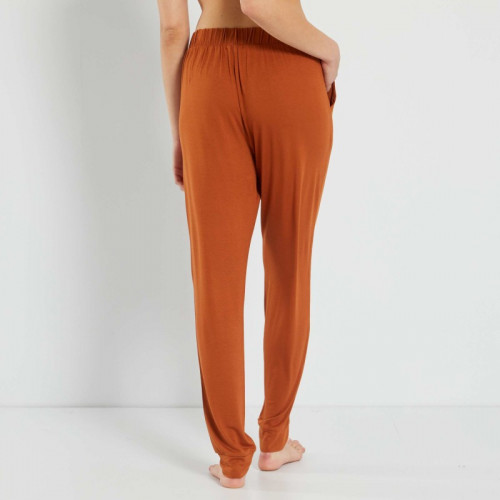 Pantalon de nuit fluide - Orange caramel