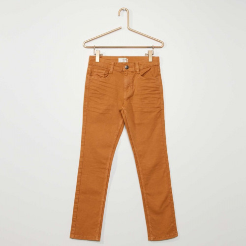 Pantalon slim en twill éco-conçu - Orange