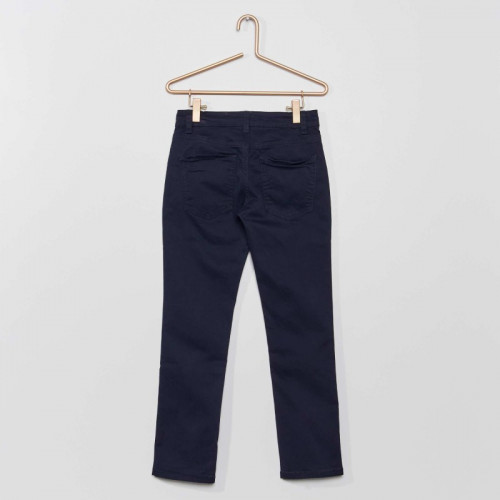 Pantalon slim en twill éco-conçu - Bleu marine