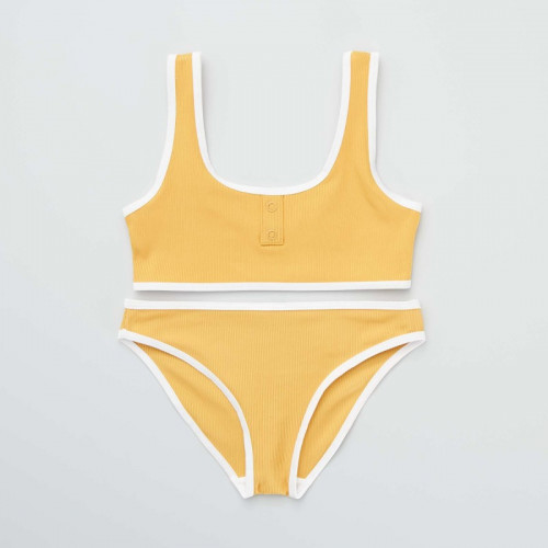 Maillot de bain 2 pièces - Jaune