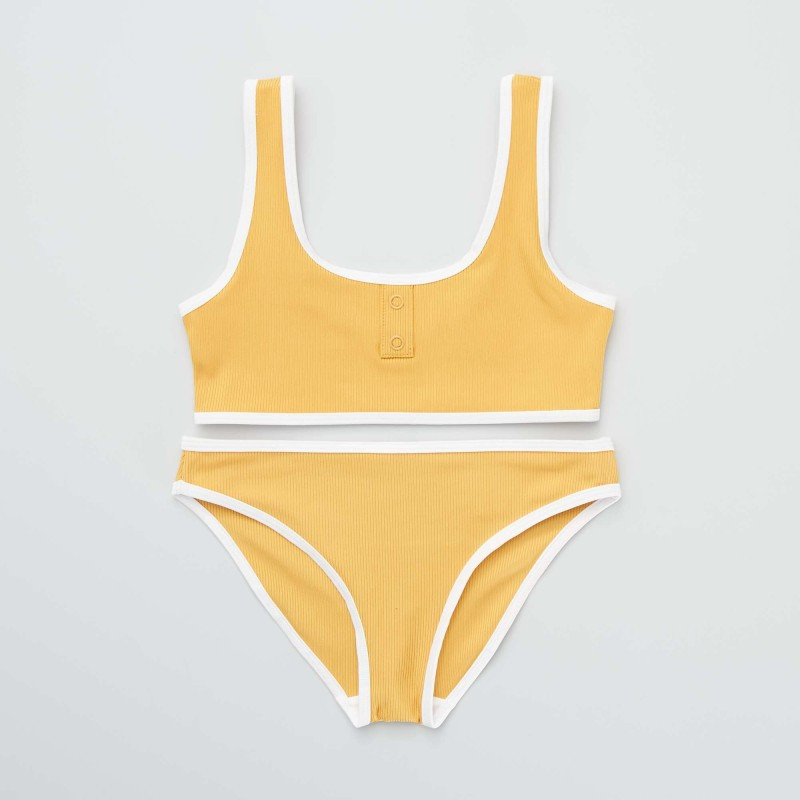 Maillot de bain 2 pièces - Jaune