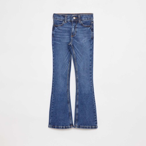 Pantalon en jean coupe flare - Coupe + confortable - Bleu