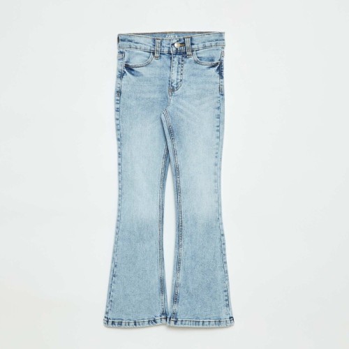 Pantalon en jean coupe flare - Coupe + confortable - Bleu